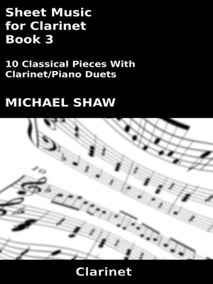 cover image of Sheet Music for Clarinet